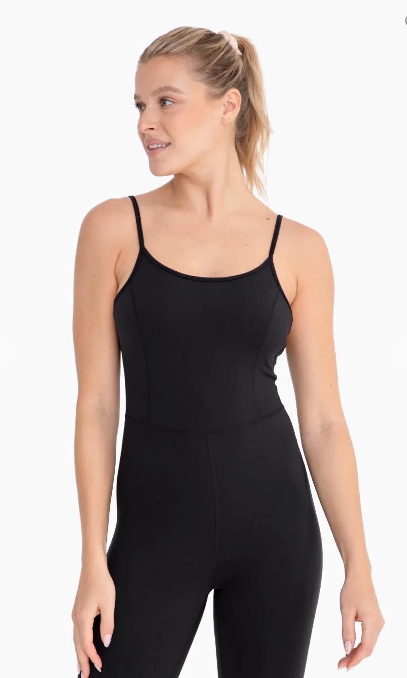 D2614 - Athletic Flare Leg Jumpsuit