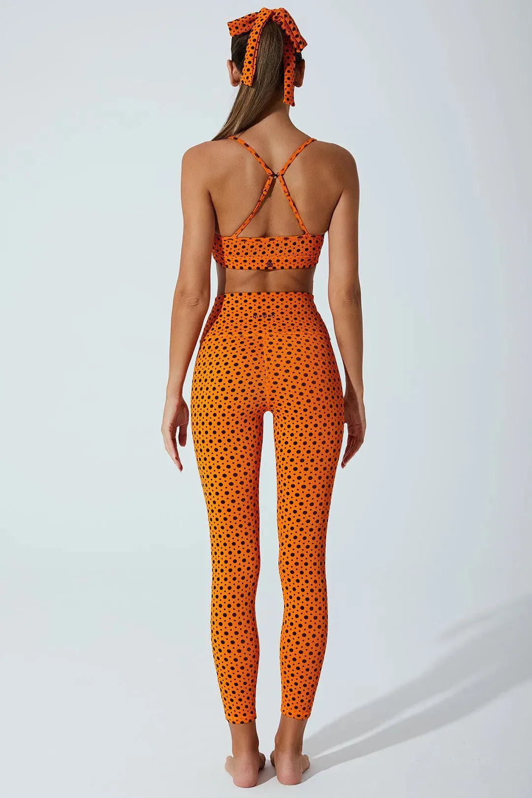 Hafwen Polka Dots Bra - Orange Beetle