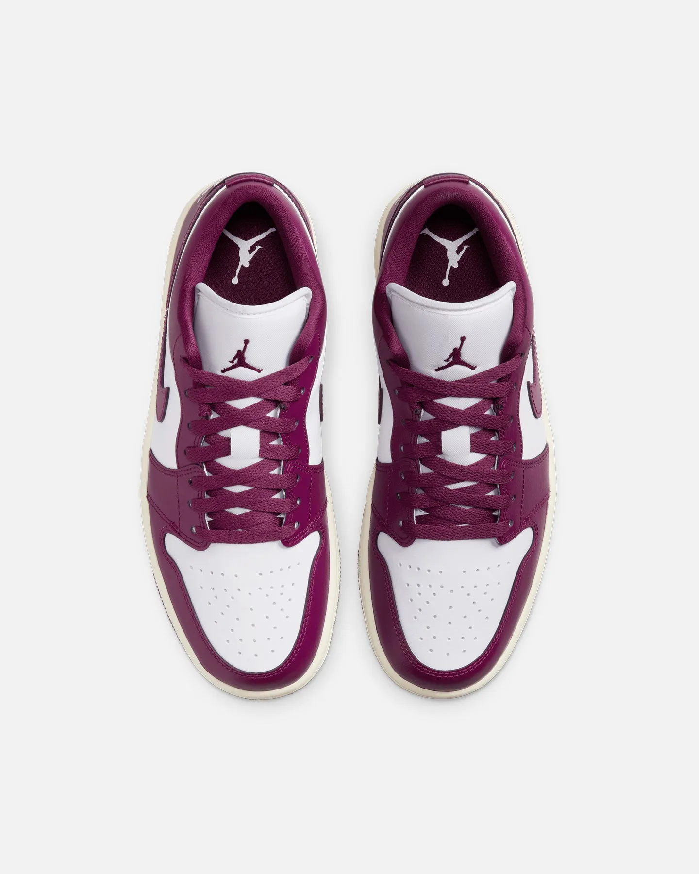 Jordan Women's Air Jordan 1 Low "Fireberry" White/Bordeaux