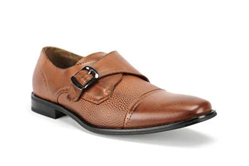 New Men's 19308A Single Monkstrap Cap Toe Dress Loafers Shoes