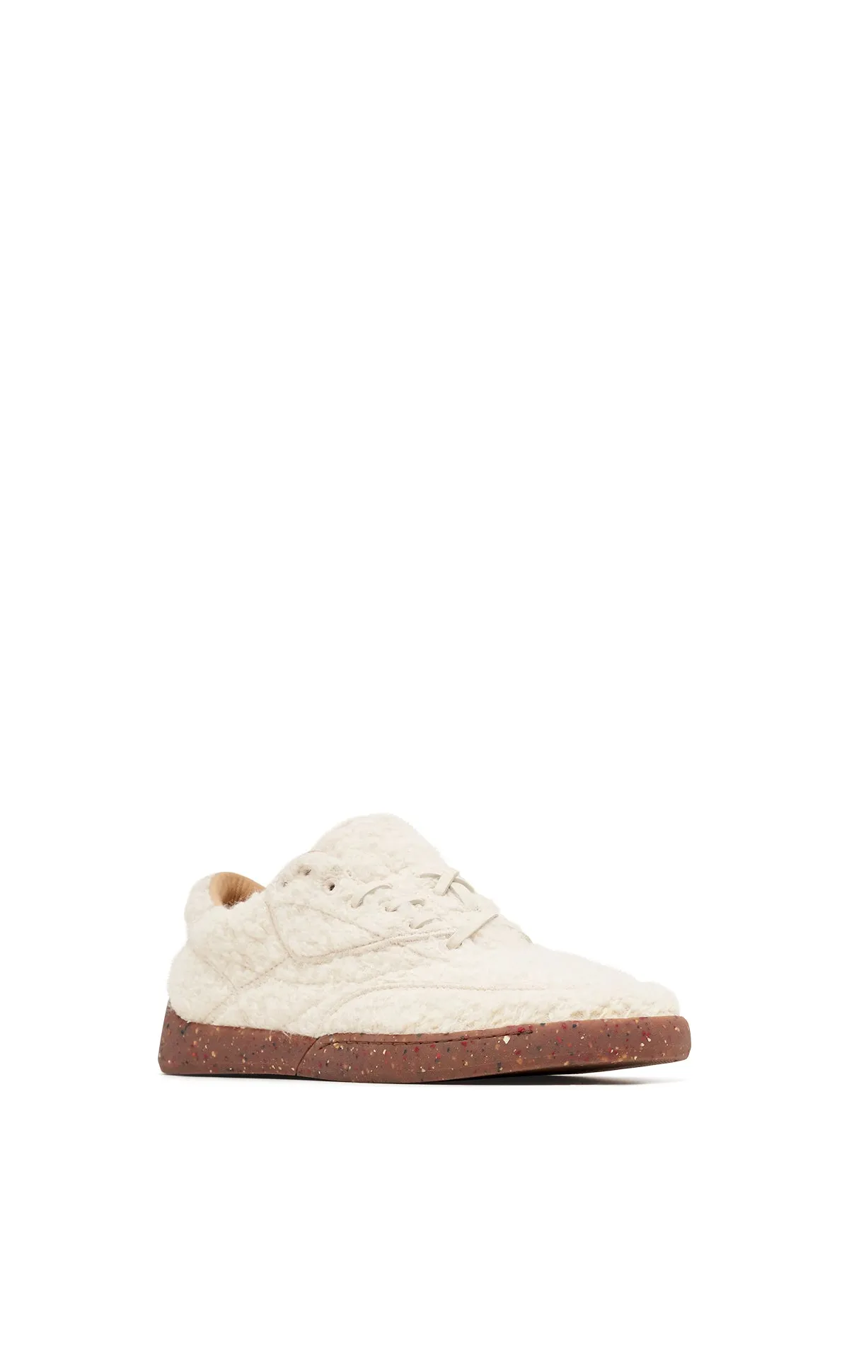 Ohio Slip-on Sneaker in Ivory Cashmere Boucle